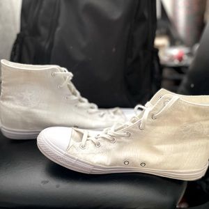 White Converse All- Stars ( high tops)